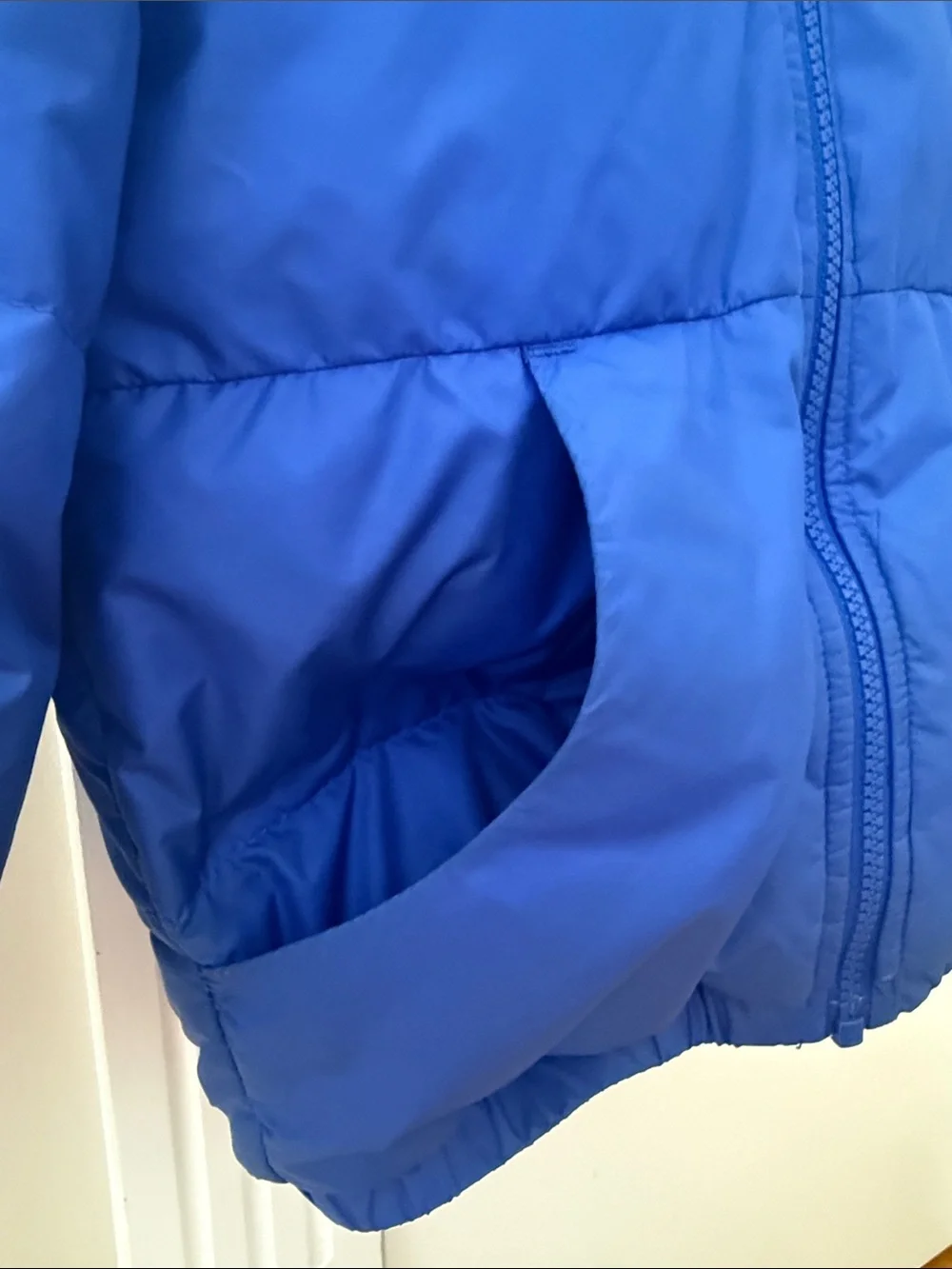The North Face Kids Royal Blue Hooded Puffer Jacket